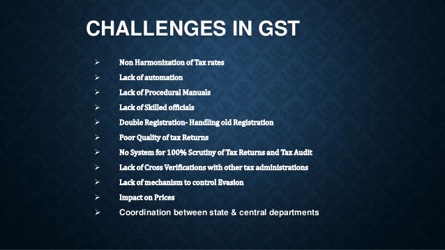 Challenges in GST System