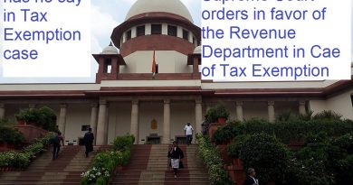 Supreme court Judgement: Tax Exemption Ambiguity-Benefit in favor of the Revenue Department Supreme court Judgement: Tax Exemption Ambiguity-Benefit in favor of the Revenue Department