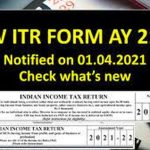 What are changes in the income tax return form to be filed this year?