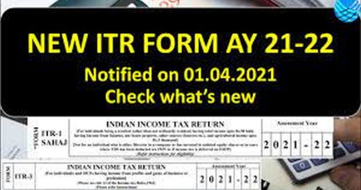 Changes in Income Tax Return Forms