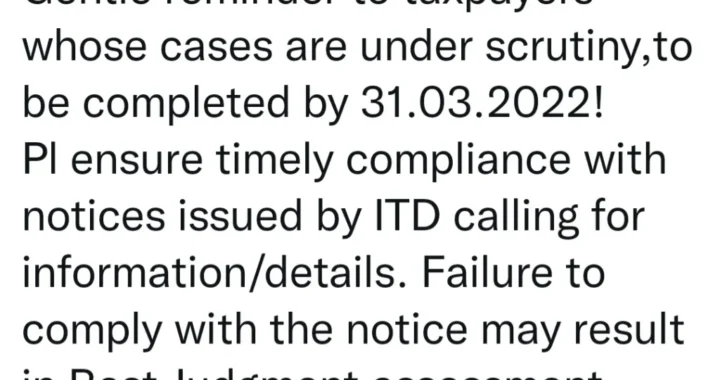 What would be Consequences of not Replying to Queries by Income Tax Department India